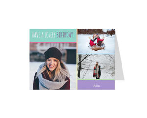 Pastel Collage Landscape Birthday Card