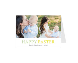 Happy Easter Landscape Greeting Card