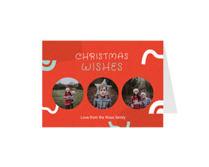 Christmas Wishes Abstract Landscape Greeting Card