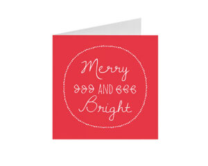 Merry And Bright Square Card