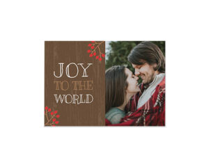 Joy To The World Landscape Flat Card