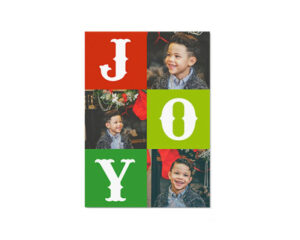Joy Portrait Flat Card